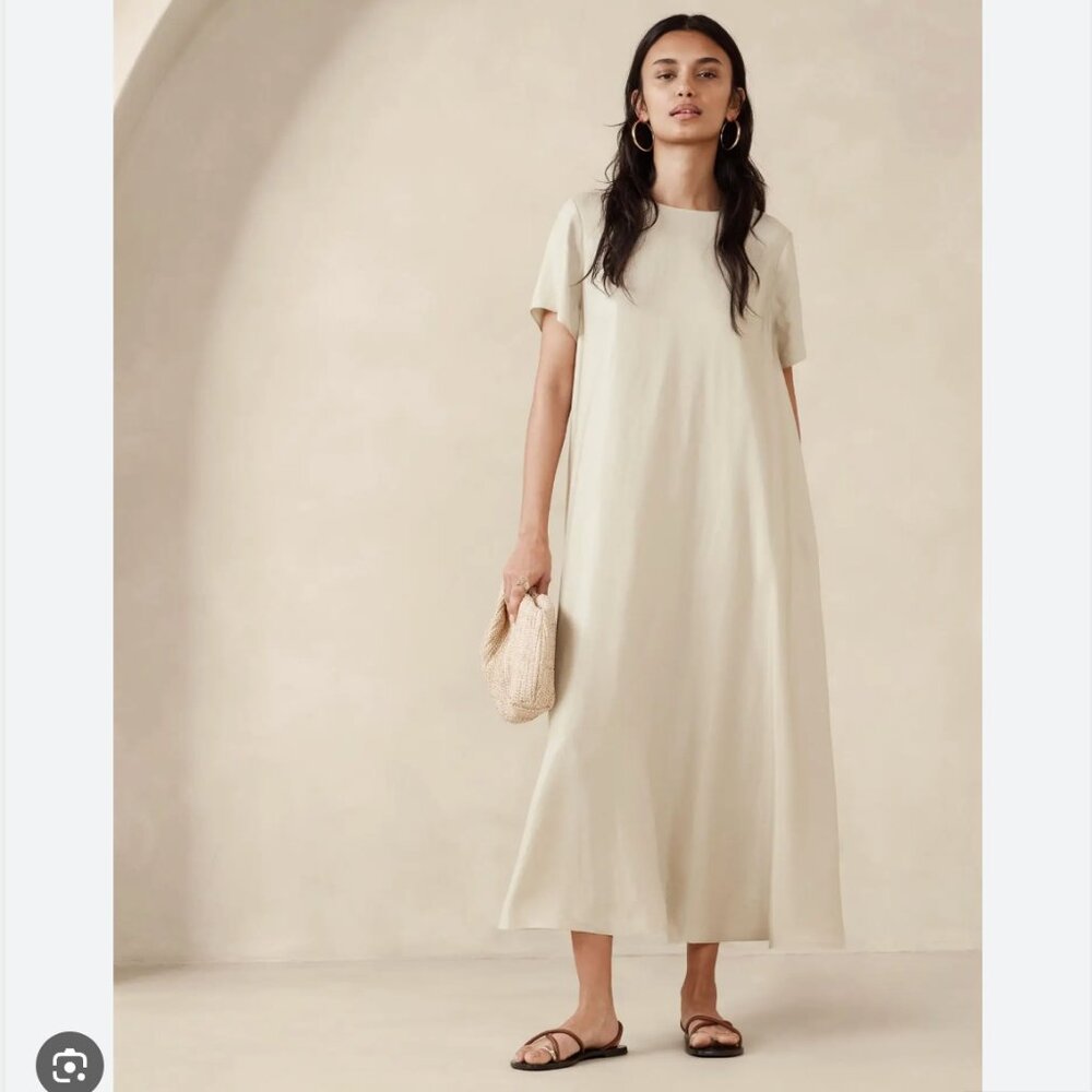 NWT Banana Republic Trapeze Midi Dress, sz S